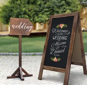 Outdoor Country Style Magnetic A-frame Blackboard Chalk Board