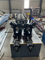 Machine de formage à froid pour profilés de plafond double rangée LINRAN OEM&ODM, machine de découpe continue à double tête pour ossature légère, machine de formage de rouleaux de cloisons sèches
