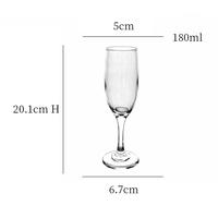 En stock en usine dès maintenant : Verre à vin artisanal de luxe de 180 ml, design européen, réutilisable, sans plomb, pour une ambiance romantique