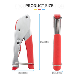 Инструмент для зачистки коаксиального кабеля, профессиональный обжимной инструмент для коаксиального кабеля с 5 компрессионными коннекторами типа F для RG6 - Product Image 3