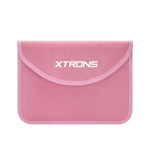 กระเป๋าป้องกันสัญญาณ RFID สำหรับกุญแจรถยนต์ XTRONS ขนาด 8 นิ้ว สีชมพู - Product Image 1