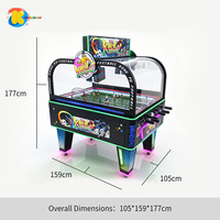 Table de baby-foot à monnayeur, machine d'arcade interactive pour 2 joueurs, jeu de football avec éclairage LED, personnalisable en anglais, certifiée CE