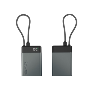 เครื่องชาร์จพกพา พาวเวอร์แบงค์ชาร์จเร็วขนาดเล็ก 22.5W ความจุ 10000mAh สีดำ |   ปลอดภัยสำหรับการเดินทาง พร้อมสายชาร์จ USB-C ในตัว - Product Image 1