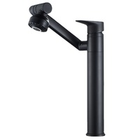 Robinet de lavabo à poser pour exportation transfrontalière, eau chaude et froide, bras mécanique rotatif universel, cartouche céramique