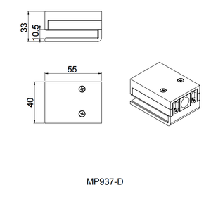 Everreign cửa kính đôi chốt với vuông chèn khóa 304 Hợp kim kẽm Key hai chiều mở khóa cửa kính không khung khóa - Product Image 4