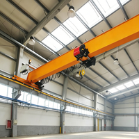 Pont roulant monopoutre de type européen 15-20 tonnes avec palan électrique, haute hauteur de levage pour manutention en atelier