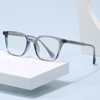 Nouvelles Lunettes Classiques Simples à Monture Fine pour Hommes, Style Haut de Gamme, Montures TR90, Verres Transparents, Lunettes Anti-Lumière Bleue Haut de Gamme pour Femmes