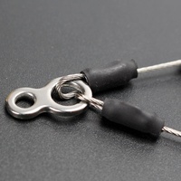 Hameçons doubles plaqués nickel en acier inoxydable 316 à 49 brins, avec barbelures anti-morsure pour la pêche en mer