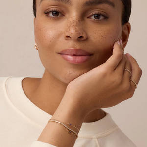 สร้อยข้อมือทอง14K <span class=keywords><strong>Wilder</strong></span> birthstone สายโซ่โซ่เชื่อม Minimalist เครื่องประดับน่ารัก Minimalist สำหรับเด็กหญิงและสตรี - Product Image 3