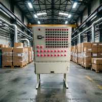 Console de commande anti-explosion sur mesure de grande taille, panneau de distribution électrique multi-circuits avec voyants lumineux pour le pétrole et le gaz