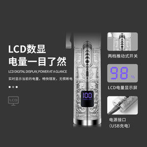 เครื่องตัดผมเคเมอิใบมีดโลหะไฟฟ้าแบบมืออาชีพ จอแสดงผลดิจิตอล KM-1937 ชาร์จ USB ได้ - Product Image 3