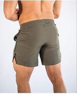 Shorts de sport pour hommes, vente chaude, en toile solide, écologiques, à séchage rapide, respirants, taille haute, avec cordon de serrage, pour le basketball en plein air, les loisirs - Product Image 3