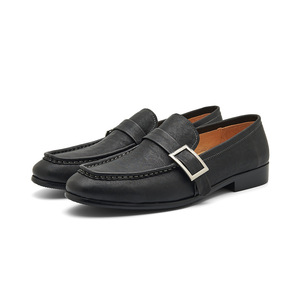Zapatos de cuero de lujo para hombre de alta calidad, hechos de cuero genuino, para uso formal de negocios, con diseño de suela gruesa. - Product Image 3