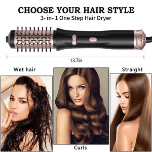 แปรงลมร้อน Fengmang 3-in-1 มัลติฟังก์ชั่น สำหรับยืด ดัด และเป่าผม พร้อมหวีเคลือบ<span class=keywords><strong>เพชร</strong></span>และขนแปรงสำหรับจัดแต่งทรงผม - Product Image 5