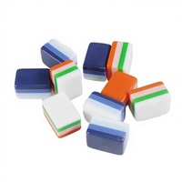 Jeu de Mahjong Traditionnel Chinois Professionnel Écologique et Résistant à l'Eau en Cristal – Jouet Intélectuel de Loisirs et de Divertissement