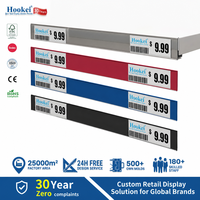 Etiqueta de Precio para Exhibición en Tiendas Hookei, Tira de PVC para Datos, Portaetiquetas de Plástico con Adhesivo