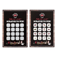 Tarjeta Rasca y Gana Personalizada a Todo Color con Descuento en Comida, para Promociones de Restaurantes, Regalos y Agradecimientos