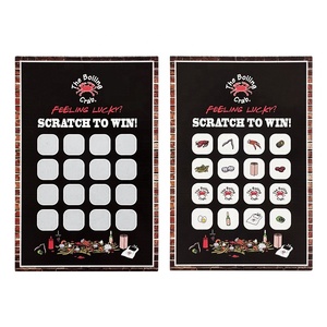 Biglietto Gratta e Vinci Personalizzato a Colori <span class=keywords><strong>per</strong></span> Sconti Pasto Gratuiti, Promozioni Aziendali <span class=keywords><strong>per</strong></span> Ristoranti, Regalo di Ringraziamento - Product Image 2