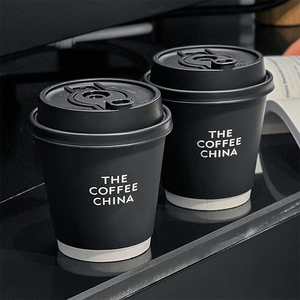 Biểu tượng tùy chỉnh 8oz 12oz 16oz 22oz phân hủy sinh học đôi tường Kraft Cốc giấy cho cà phê nóng - Product Image 5