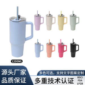 Stainless Steel Tumbler 30 Oz With Handle And Straw For Travel And Outdoor Use - Product Image 5