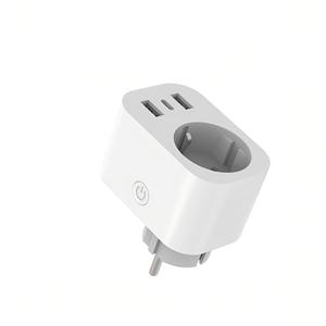 Adaptador de Corriente Inteligente YUHE, 1 Tomacorriente, 2 Puertos USB, Diseño Minimalista de Plástico Blanco, Clasificación IP20, 16A 230V, Interruptores de Pared, Smart Life - Product Image 2