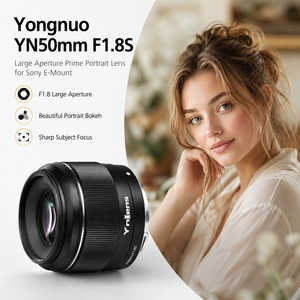 Yongnuo YN เลนส์ AF Prime <span class=keywords><strong>F1</strong></span>.8S 50มม. สำหรับ SONY E mount กล้องมิเรอร์เลส APS-C เลนส์ถ่ายภาพบุคคลขนาดใหญ่โฟกัสอัตโนมัติ - Product Image 4