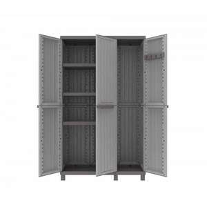 TERRY - 1002720 Armoire 3 portes Faux bois 102x39x170 - 3 étagères intérieures réglables-EAN 8005646027208 CABINETS - Product Image 2