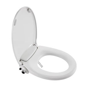 Siège de toilette non électrique Bidet blanc en forme de <span class=keywords><strong>O</strong></span> autonettoyant double buses siège de toilette fermé doux - Product Image 2