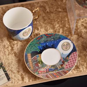 Luxury Bone China Coffee Cup European Ceramic Coffee Cup and Saucer <b>Set</b> Home Afternoon Tea Water Cup - Product Image 4