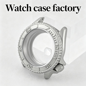 Boîtier de montre en acier inoxydable, vente en gros d'usine, argenté, NH35/NH36, pour montres-bracelets homme/femme, pièces fabriquées par le producteur - Product Image 1