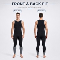 Combinaison de plongée sans manches en néoprène Long John 3 mm pour le surf