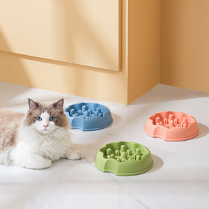 Starry Night Donuts Slow Food Pet Bowl <b>Cat</b> Bowl Plastic Anti-tipping <b>Feeder</b> For <b>Cats</b> - Product Image 5