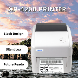 High Quality Black and White <strong>4</strong>-inch 4X6 One QR <strong>Code</strong> Barcode Label Transportation Direct Thermal Printer Made in China - Product Image 2