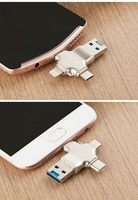 Clé USB multifonction 2.0 3.0, lecteur flash USB 16 32 64 128 256 512 Go, smartphone USB type C OTG 4 en 1, clé USB