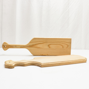 Pagaie en bois non finie Pagaie en bois non finie FSC pour plaque de promesse Palettes grecques en pin en bois naturel - Product Image 4