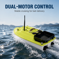 Bateau de pêche à l'appât GPS S90 avec moteur sans balais, super vitesse, batterie 60000mAh, bateau de pêche RC pour la pêche en mer et en lac