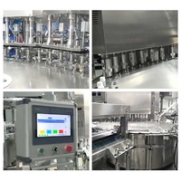 Machine de bouchage automatique rotative à 8 buses, haute vitesse, contrôlée par PLC, pour sachets/pochettes de shampoing, gel, jus, boissons, liquides et pâtes