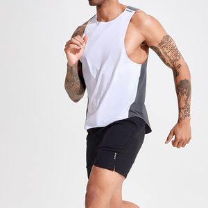 Débardeur de sport sans coutures pour homme, coupe ajustée, extensible, fin, séchage rapide, idéal pour la course et le fitness estival - Product Image 5