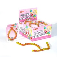 Groothandel draagbare gummy armbanden snoep gummy sieraden thema fruit smaak zachte jelly snoepjes voor kinder verjaardagsfeestjes