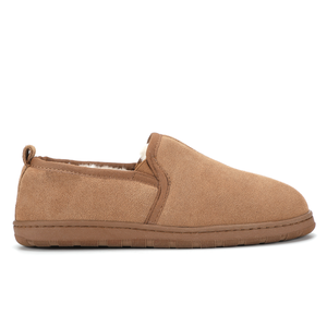<span class=keywords><strong>Chaussons</strong></span> décontractés pour hommes en daim de vache légers et antidérapants avec semelle intermédiaire en mousse à mémoire de forme et semelle extérieure en TPR pour une utilisation intérieure/extérieure en hiver - Product Image 1