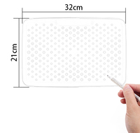 Pommeau de douche à effet pluie surdimensionné de luxe 32x21cm-Design chromé mural pour salle de bain spa (grande taille moderne)