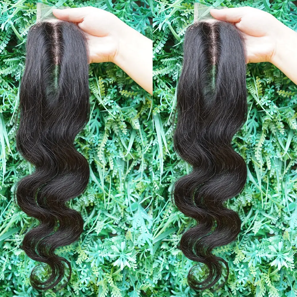 New Arrival Hot Selling 2*6 Beautiful Hair Lace Closure Brazilian Straight Hair With Closure