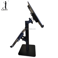 Support de point de vente EStand BR501QP2 pour tablette 9,7-13 pouces, double écran, compatible Galaxy S7 S8, Surface Pro 8 9 Pro X, kiosque de sécurité