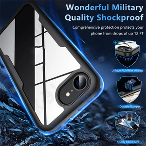 2 Trong <span class=keywords><strong>1</strong></span> Thiết Kế Với Mềm Bảo Vệ Màn Hình 360 ° Bảo Vệ Đầy Đủ Trong Suốt Chống Mùa Thu Bumper Điện Thoại Di Động Trường Hợp Đối Với iPhone 16E Se4 - Product Image 3