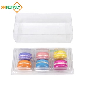 6 gói Macaron rõ ràng Pet nhựa bao bì hộp container Macarons Cookie trong suốt Hộp quà tặng tùy chỉnh in logo - Product Image 4
