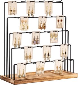 Expositor de Joyería con 30 Ganchos para Vendedores, Soporte para Tarjetas de Pendientes, Pulseras, Collares y Pendientes - Product Image 1