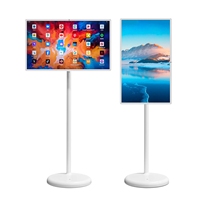 32-Zoll Tragbarer Smart LCD-Kiosk mit LED-Hintergrundbeleuchtung und Weißem Gehäuse für Hotel-Unterhaltung