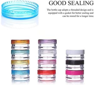 VANTUR 10g 15g 20g 25g 30g Contenant Cosmétique Vide en Gros, Petit Pot Transparent en PS pour Concentrés avec Bouchon Standard - Product Image 2