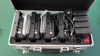 4 projecteurs PAR LED plats sans fil DMX IR4 Mini 4x18W RGBWA UV, alimentés par batterie, pour mariage, fête, éclairage de scène LED