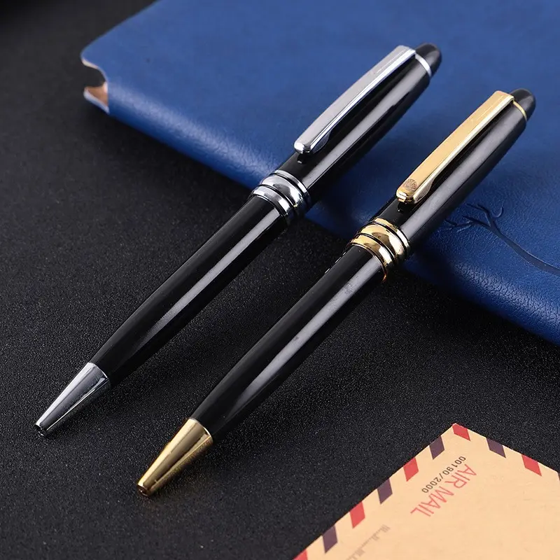 Khuyến mại chất lượng cao sang trọng kim loại bút với kinh doanh tùy chỉnh mang nhãn hiệu logo OEM thép Twist Ballpoint